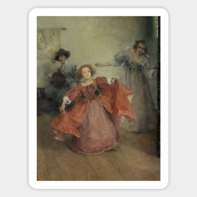 Airs and Graces by Laura Theresa Alma-Tadema Magnet by Classic Art Stall